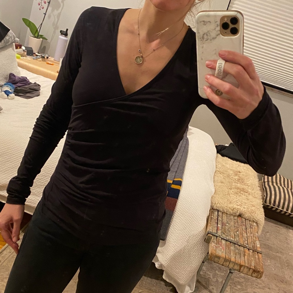 Lululemon faux wrap top